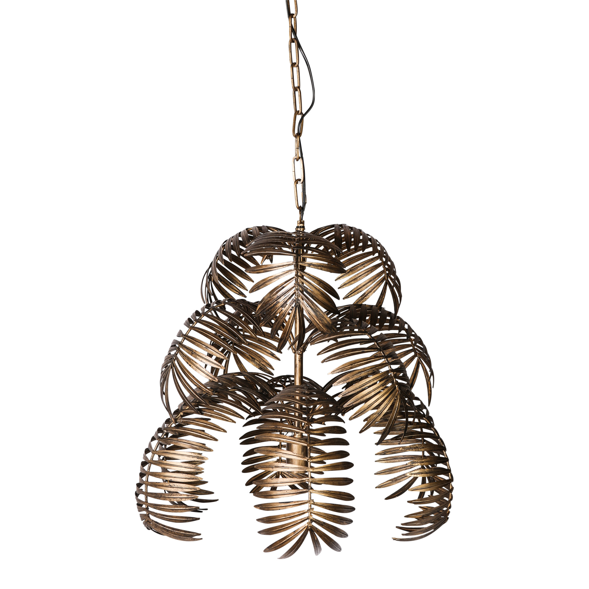 PTMD Salencia gold hanglamp palm PTMD Salencia gold hanglamp palm